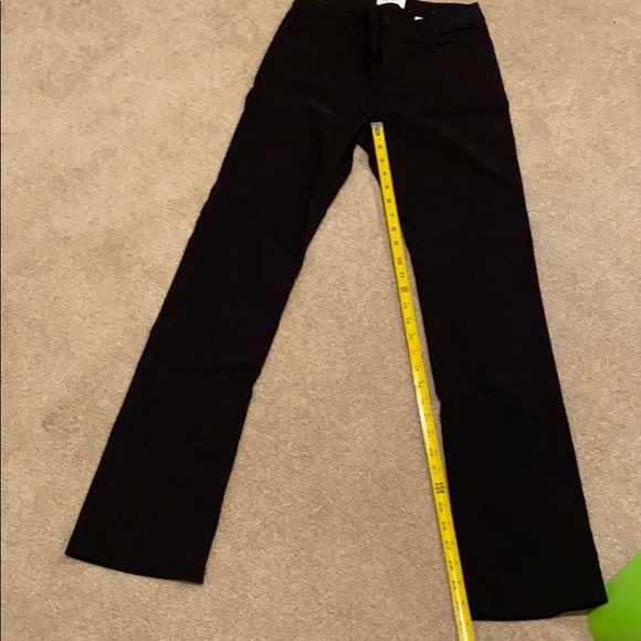 Black casual button zip up pants - Picture 7 of 8
